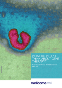 What do people think about gene therapy?