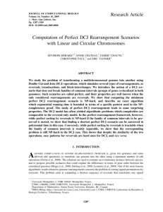 Computation of Perfect DCJ Rearrangement Scenarios with