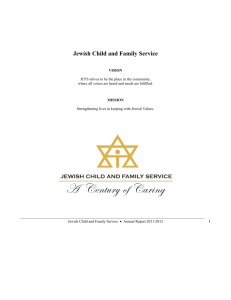 2011-2012 Annual Report - Jewish Child & Family Service