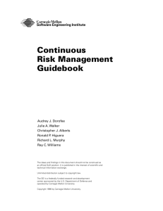 Continuous Risk Management Guidebook