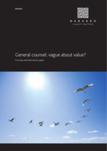 General counsel: vague about value?