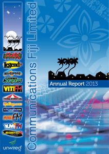 communications fiji limited annual report 2013