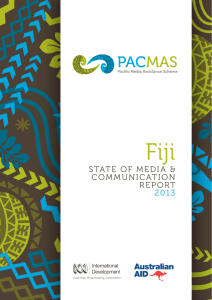State of the Media and Communication Report 2013: Fiji