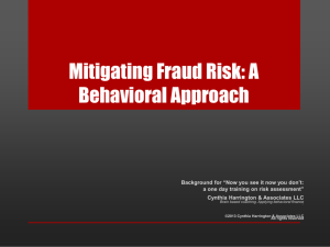 Fraud and Behavioral Biases