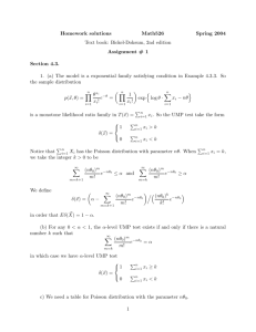 Homework solutions Math526 Spring 2004 Text book: Bickel