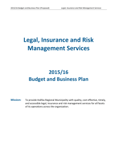 Legal, Insurance and Risk Management Services