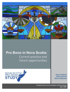 Pro Bono in Nova Scotia - Nova Scotia Barristers' Society