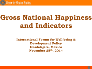 Gross National Happiness and Indicators