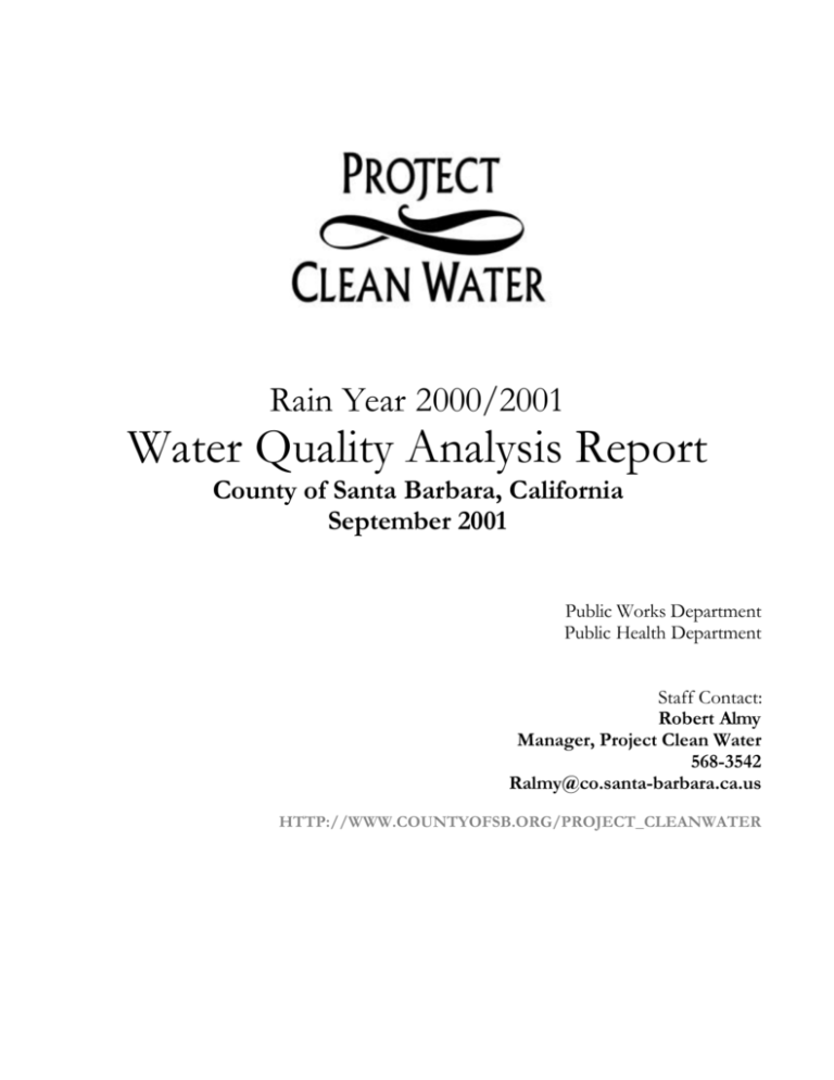 literature review for water quality analysis