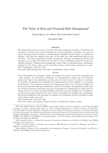 The Value of Real and Financial Risk Management