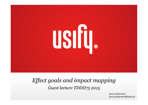 Effect goals and impact mapping