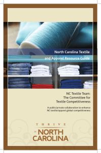 North Carolina Textile and Apparel Resource Guide