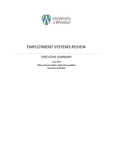 Employment Systems Review