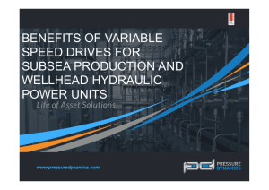 benefits of variable speed drives for subsea production and