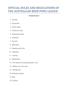 Official Rules - Australian Beer Pong League ABPL OBPT