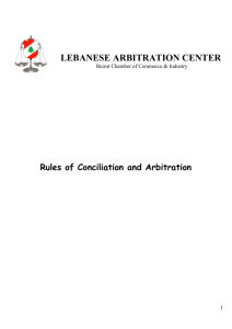 Lebanese Arbitration Centre_Rules of Arbitration
