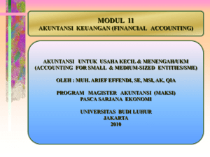 Modul-11-Financial Accounting-Accounting for Small Medium