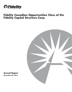Fidelity Canadian Opportunities Class of the Fidelity Capital