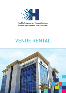 venue rental - Hamdan bin Mohammed Smart University