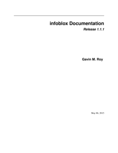 infoblox Documentation