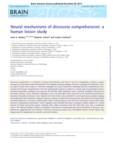 Neural mechanisms of discourse comprehension