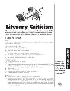 Literary Criticism