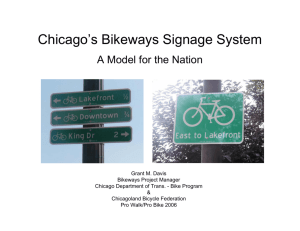 Chicago's Bikeways Signage System: A Model for the Nation