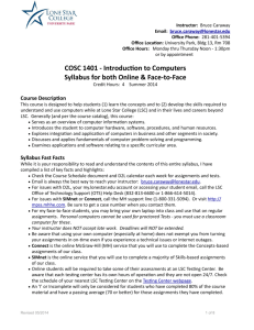 COSC 1401 Summer 2014 Syllabus.pages