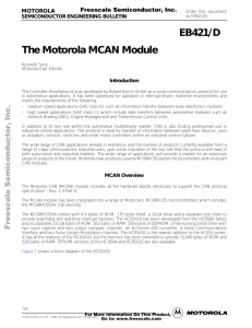 EB421/D The Motorola MCAN Module