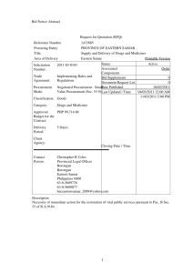 Bid Notice Abstract Request for Quotation (RFQ