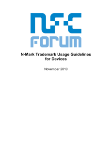 N-Mark Trademark Usage Guidelines for Devices
