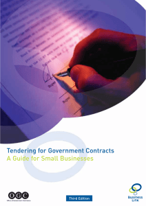 Tendering for Government Contracts: A guide for