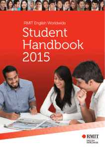 Student Handbook 2015 - RMIT English Worldwide