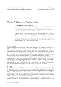 Wqed: A Lightcurve Analysis Suite
