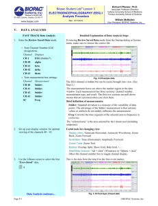 L03 Electroencephalography (EEG) I Analysis Procedure