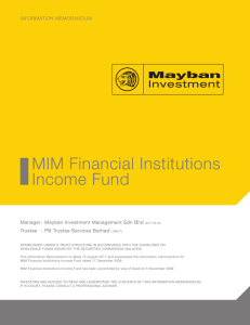 MIM Financial Institutions Income Fund