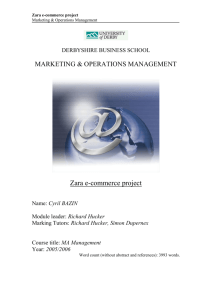 Zara e-commerce project