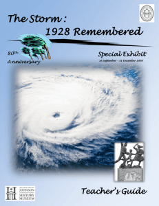 The Storm : 1928 Remembered - Historical Society of Palm Beach