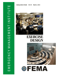 exercise design - the Advanced Practice Centers