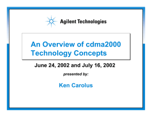 cdma2000 Concepts