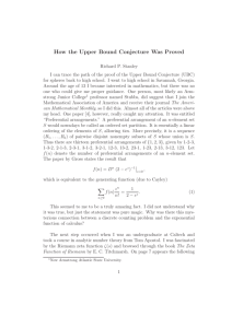 How the Upper Bound Conjecture Was Proved
