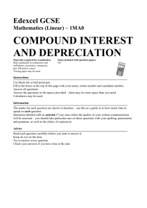 compound interest and depreciation
