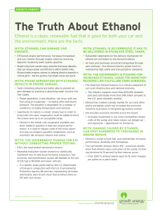 Truth About Ethanol