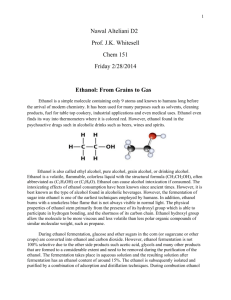 Ethanol From Grains to Gas