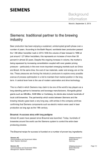 Background Information: Siemens – traditional partner to the