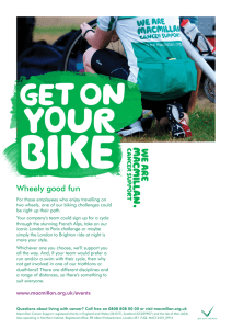 Wheely good fun - Macmillan Cancer Support