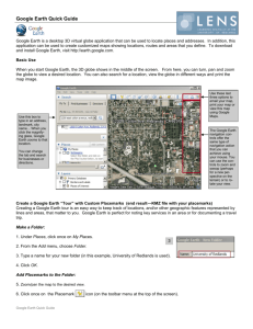 Google Earth Quick Guide - spatial.redlands.edu
