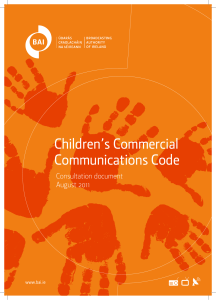 Children's Commercial Communications Code