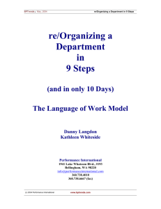 re/Organizing a Department in 9 Steps