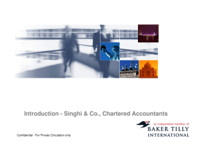 Introduction - Singhi & Co., Chartered Accountants